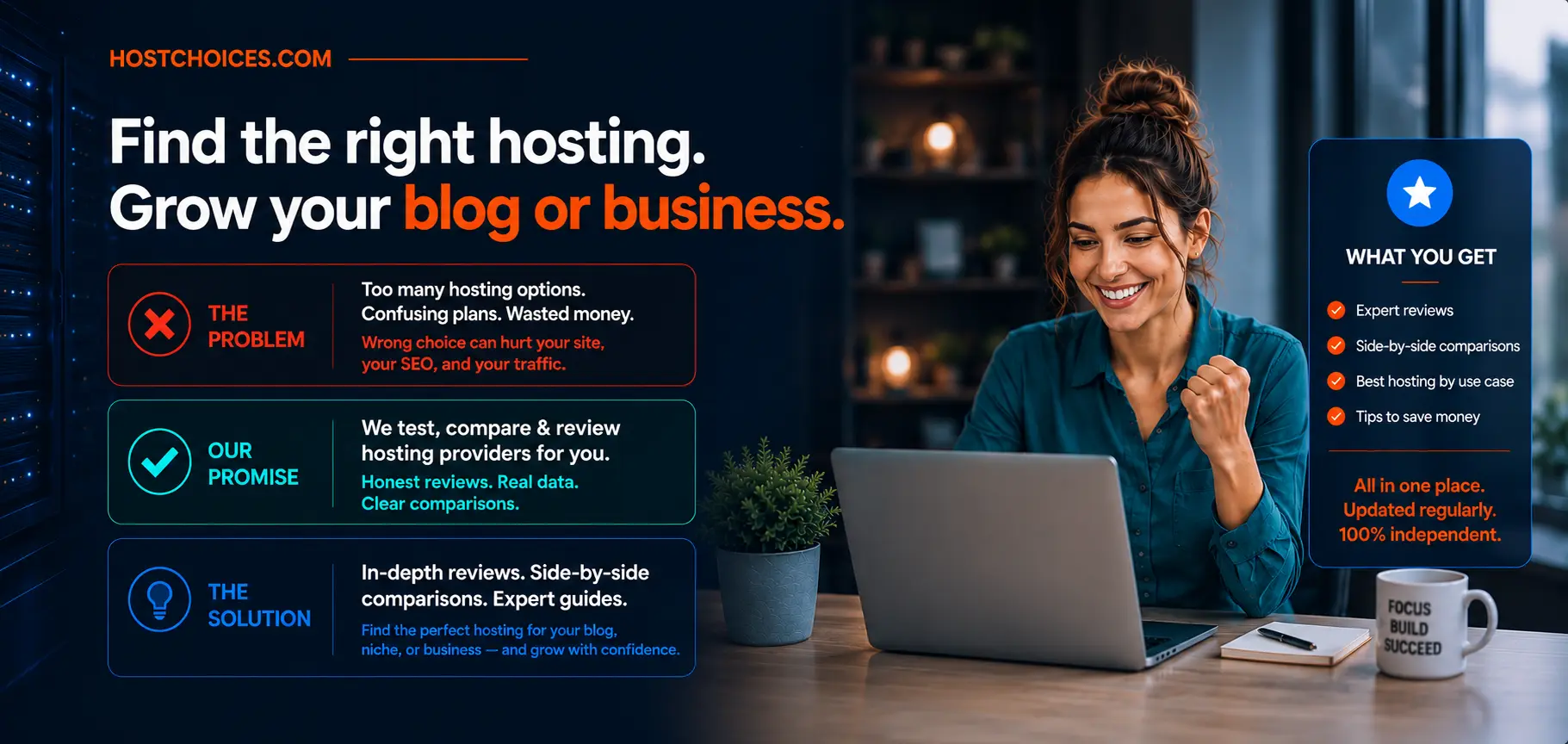 Find the rhigt hosting for your blog or business