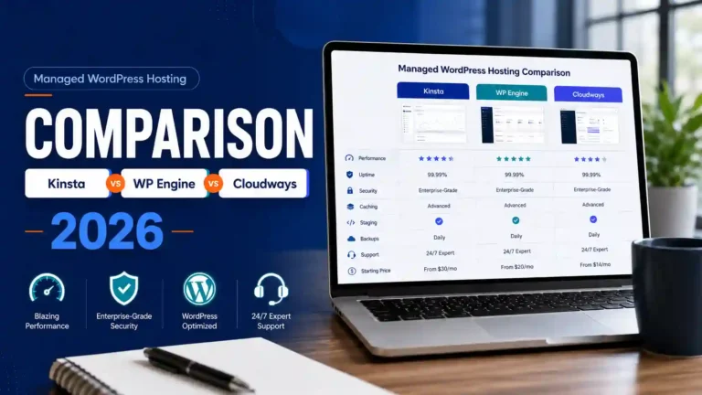 Managed WordPress Hosting Comparison: Kinsta vs WP Engine vs Cloudways (2026)